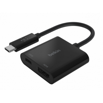 Belkin AVC002btBK 60W USB-C 轉 HDMI 充電轉接器